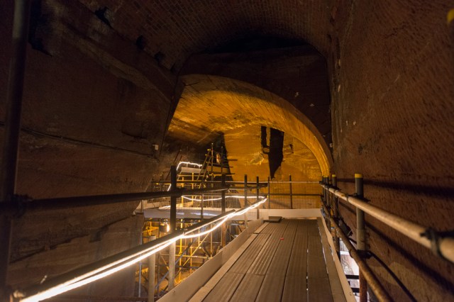 Inside the South or Corner Tunnel